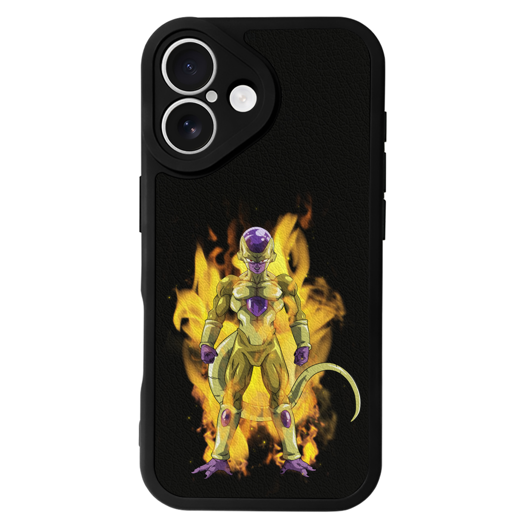 （画像用） ドラゴンボール フリーザ DRAGON BALL Frieza 【iPhone 16シリーズ対応】シリコンスマホケース（レザー調） 材質：シリコン